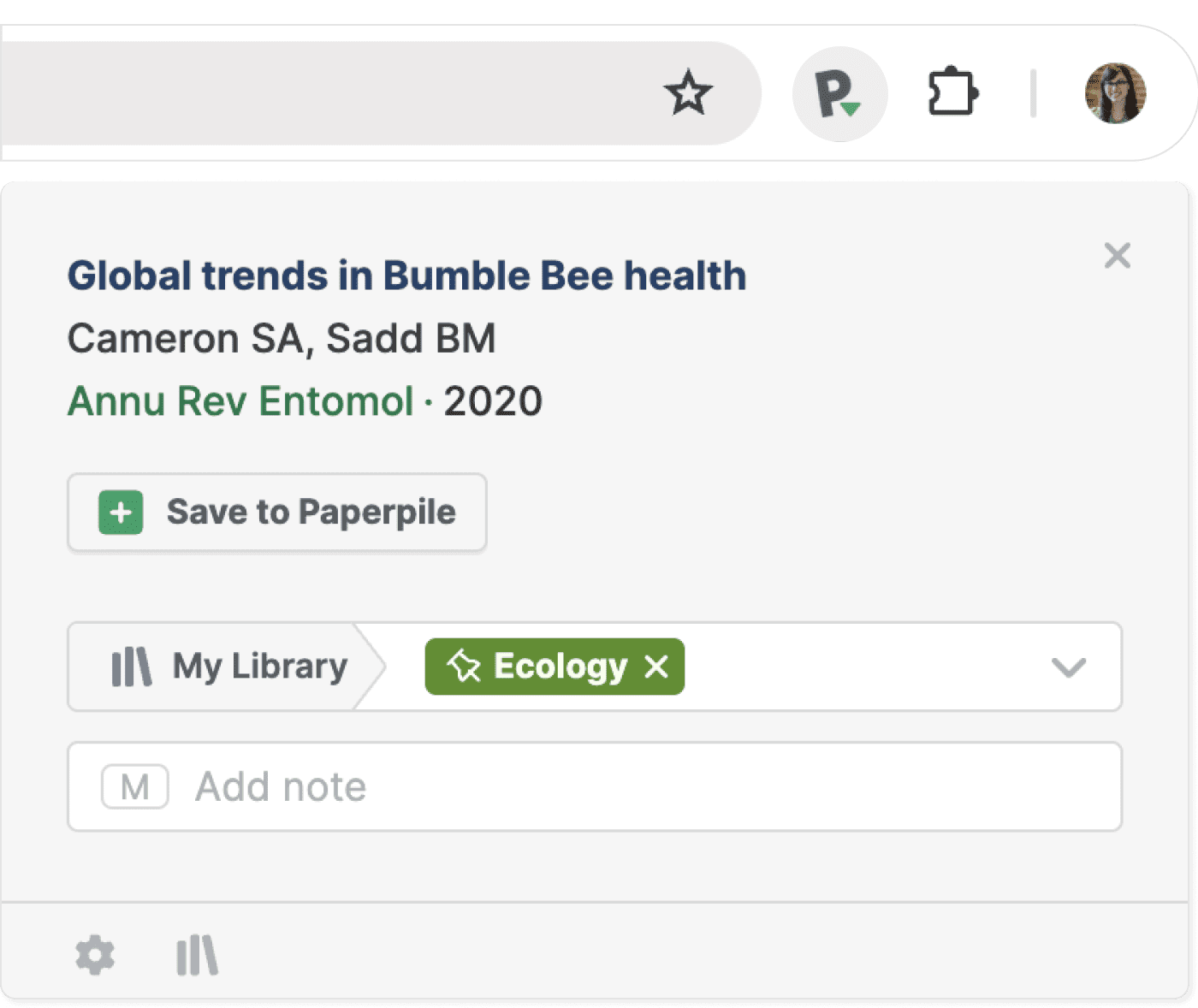 New browser extension features in Paperpile.